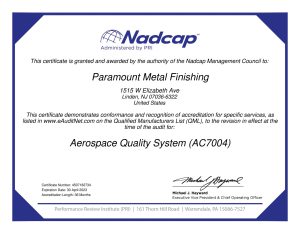 Read more about the article Nadcap